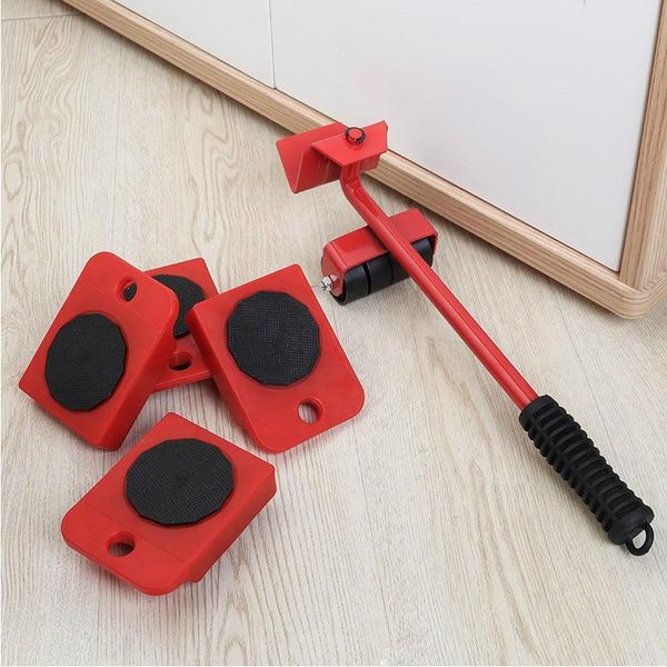 

professional hand tool sets practical furniture mover set heavy stuff transport lifter 4 wheeled roller with wheel bar moving device 5 pcs