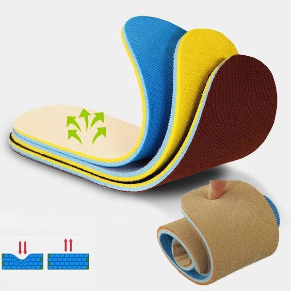 

bag parts & accessories memory foam sport shoe insoles sweat absorbent deodorant foot care soft pain relief for men women  fits all, Black