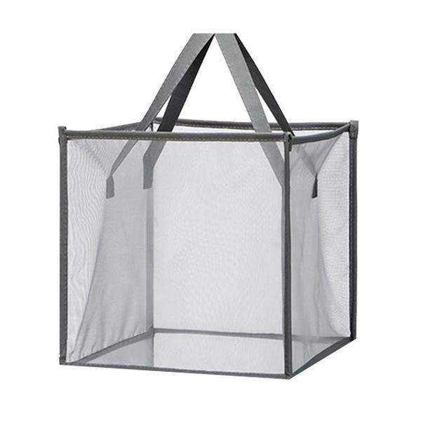 

laundry bags mesh foldable basket storage toy organizer for dirty clothes hamper