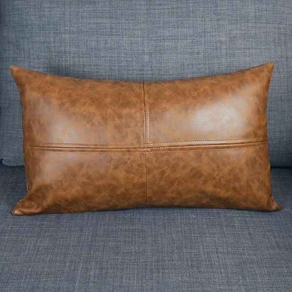 

cushion/decorative pillow 30x50cm luxury faux-leather cushion cover batik process sofa car cafe decorative pillowcase