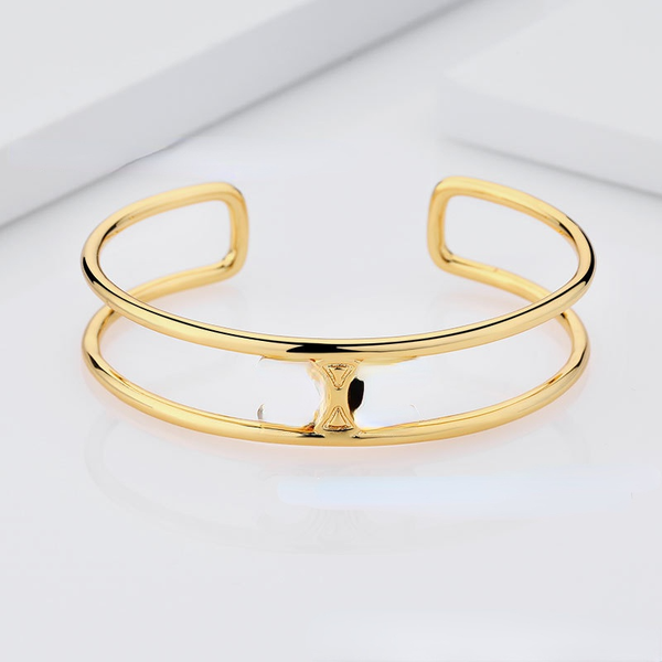 

saijia retro arc de triomphe bangle bracelet female celi wind ring french high-end sense of temperament simple and adjustable, Black