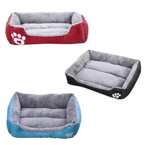 

pet bed soft fleece nest dog baskets mat autumn winter waterproof kennels & pens