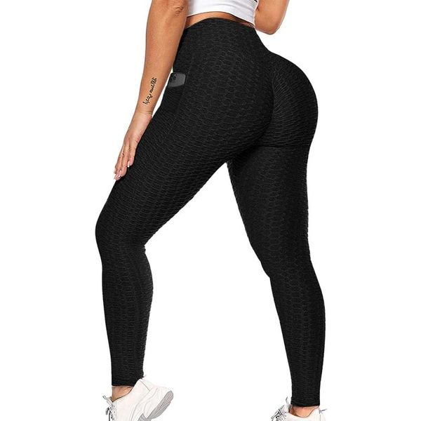 

women's leggings pants women for fitness solid color high waist long fashion hip push up tights gym clothing #t2g, Black