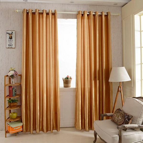 

curtain & drapes 12 color window curtains for living room bedroom rod pocket grommet modern satin underlay blackout translucent panel