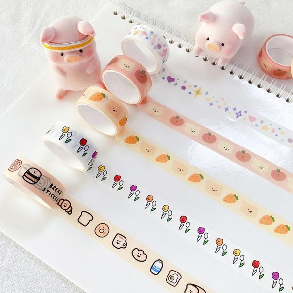 

wall stickers 5rolls/box creative masking tape set print basic pattern washi diy scrapbooking diary journal stationery
