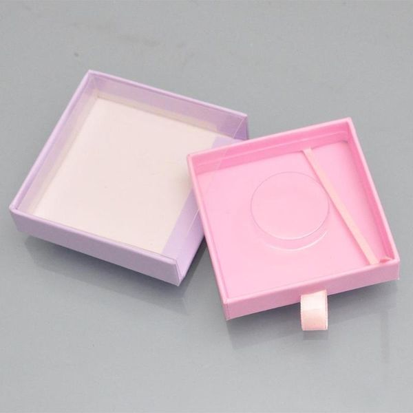 

false eyelashes wholesale eyelash packaging box lash boxes package custom square drawer purple pink faux cils makeup case vendors fast