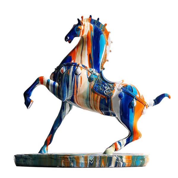 

decorative objects & figurines nordic art camouflage modern horse decoration creative light luxury living room tv cabinet wine home decor