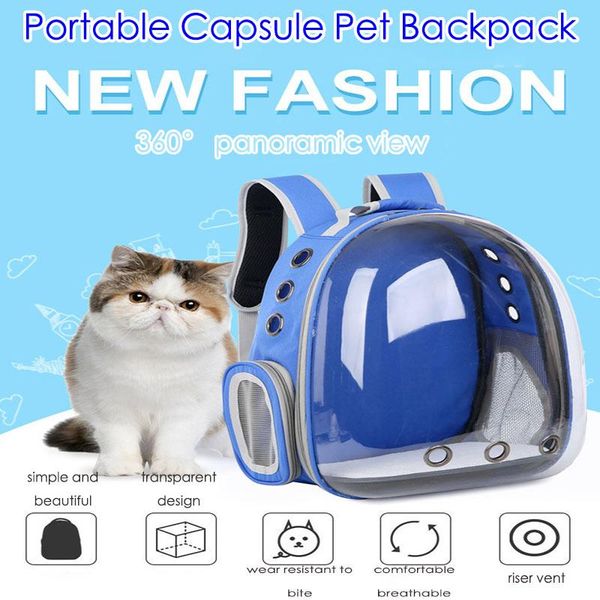 

cat carriers,crates & houses pet space transparent backpack portable bag breathable supplies