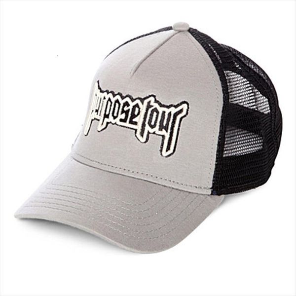 

purpose tour embroidered baseball cap vintage retro justin bieber hat high street dark tide caps for women and men, Blue;gray