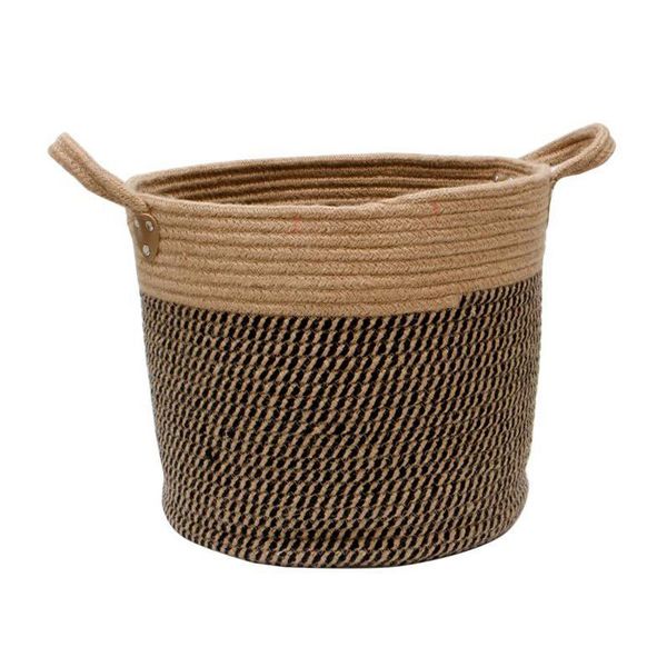 

storage boxes & bins large basket woven with handles natural jute laundry toy towels blanket home decor gift