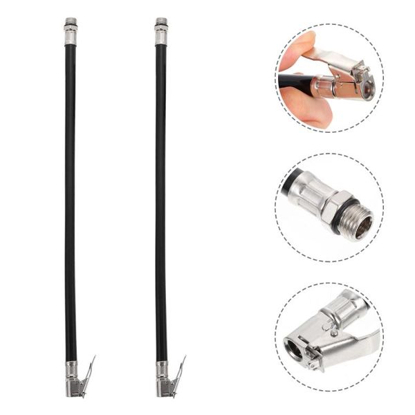 

bike pumps 2pcs tire valves extension air tube inflator hose car extender