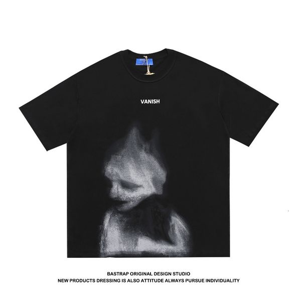 

20ss vanish tee iron gray black, White;black