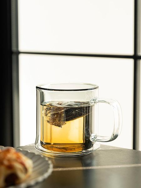 

double wall glass mug cute nordic travel milk juice espresso glasses cup creative kubek do kawy glassware for drinking ea60bl wine