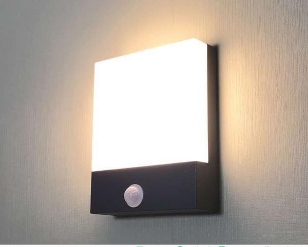 

outdoor wall lamps led lamp 18w human body induction light front door mounted corridor aisle garden porch landscape