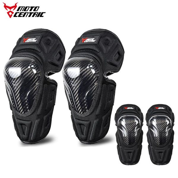 

100% carbon fiber motorcycle elbow & knee pads set protector moto mx motocross protective gear guards suit kneepad armor