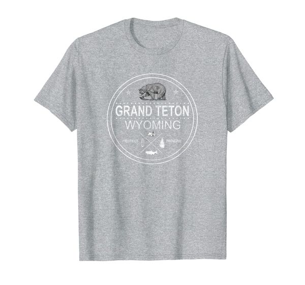 

grand teton wyoming tshirt distressed vintage gift, White;black