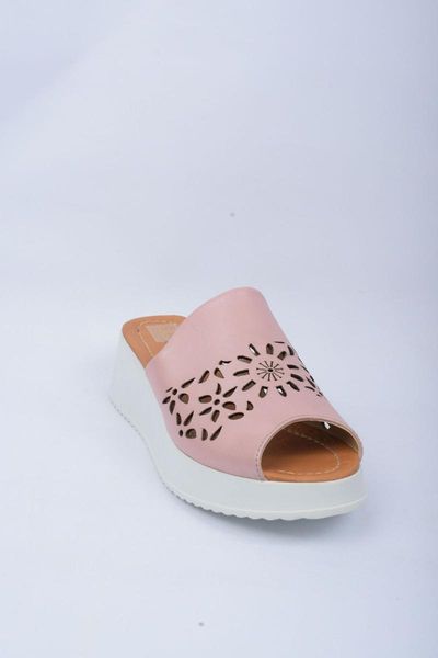

slippers genuine leather pink women 's 6403 t158, Black