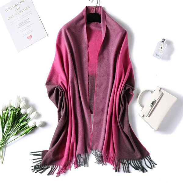 

scarves winter explosion women artificial cashmere scarf pashmina shawls and wraps female foulard hijab wool stoles head, Blue;gray