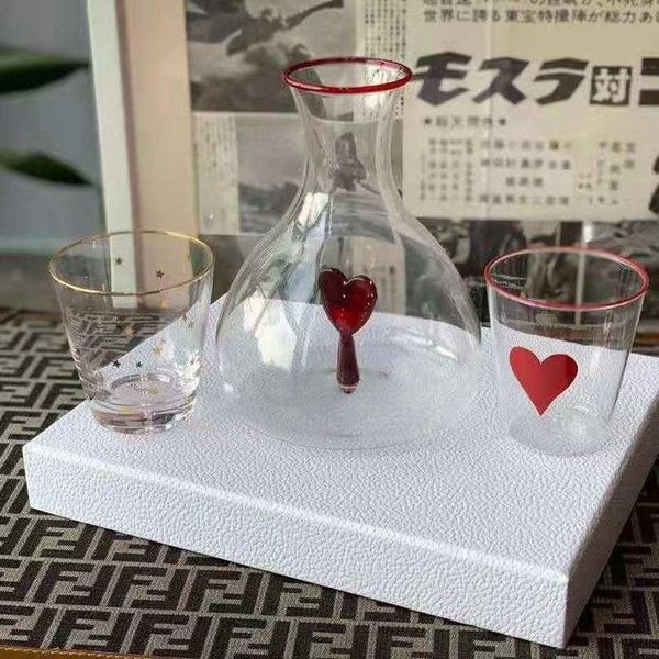 

mugs d light luxury love water bottle high-grade pure hand blown crystal glass star cup household kitchen kettle