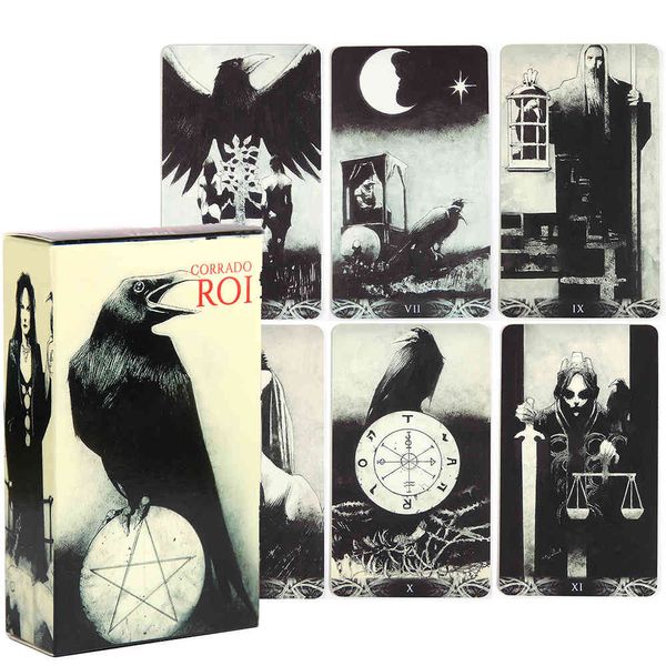 Mord von Crows Tarot Cards Deck auf Lager 78 Karten Corrado ROI -Wahrsager Sammlung Geschenk Oracles Fairy Mystic Montags Hexe
