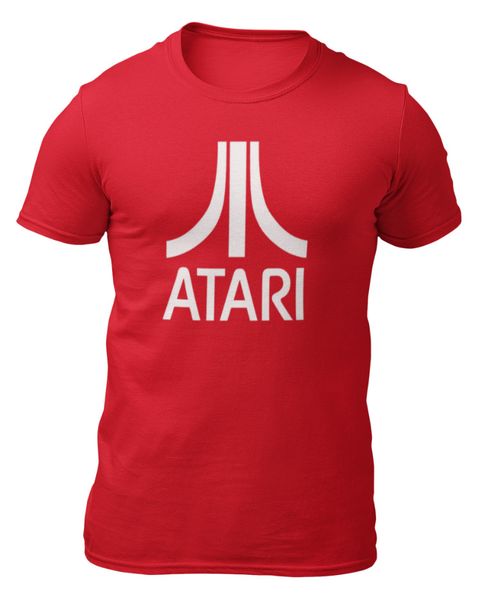 

Red shirt-Atari logo-t-shirt -, White;black