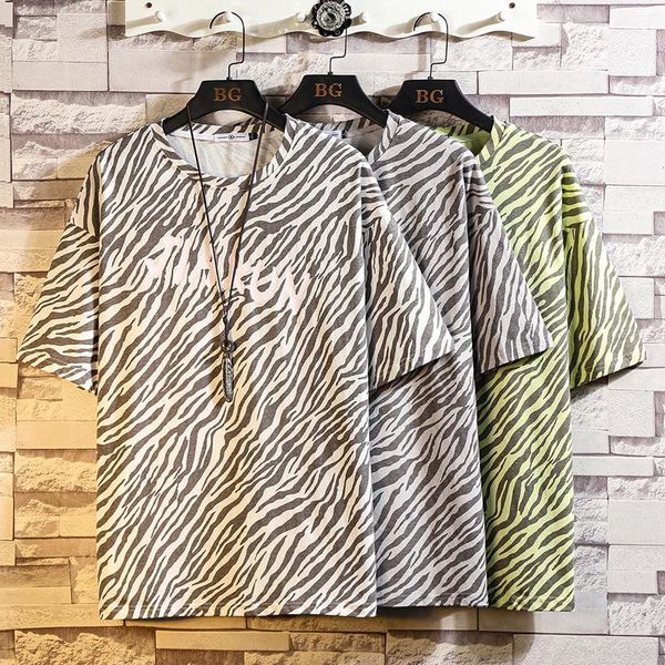 

fashion short sleeves casual o neck t-shirt print men's cotton 2021 summer clothes tees tshirt oversize t-shirts, White;black