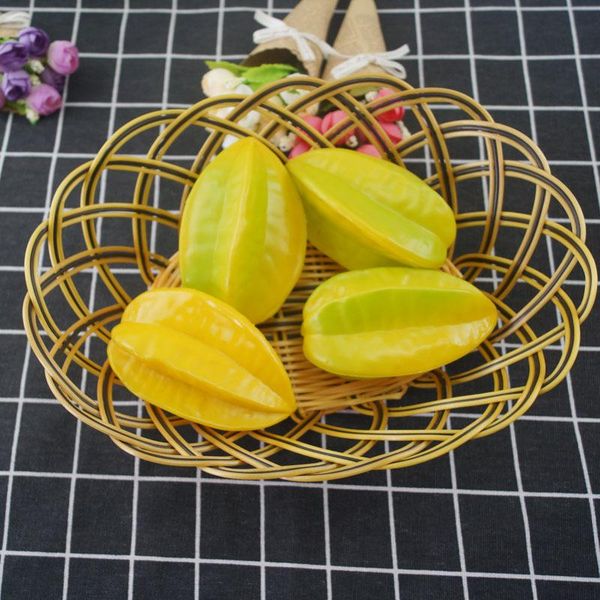 

party decoration plastic carambola model emulational fruit
