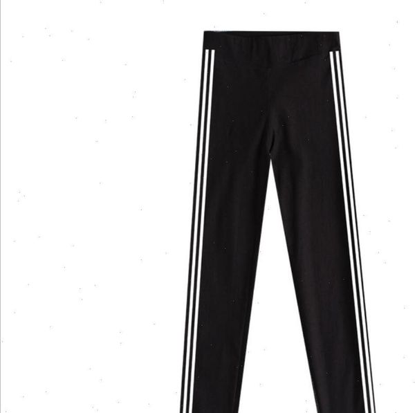 

women bottoms pants long casual autumn spring female clothes double striped pencil tight black feet sportswear trousers, Black;white