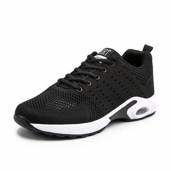 Moda Mens Mulheres Almofada Correndo Tênis Respirável Designer Black Blue Cinza Sneakers Treinadores Treinadores Sport Sport 39-45 W-1713