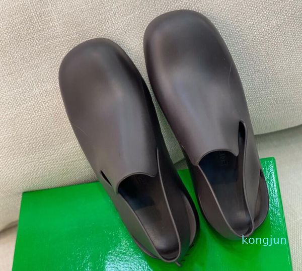 

designer- ladies sandals invisible thick-soled rubber jelly design rare pedals soft feels very good on the feet absolutely beyond your imagi, Black