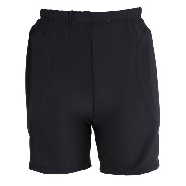 

elbow & knee pads 2cm sponge padded kids ski hip bupads / children protective shorts outdoor gear, Black;gray