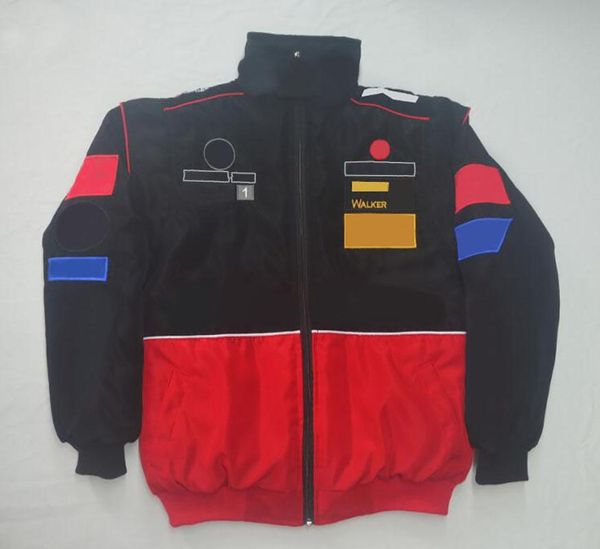 

new f1 racing cotton jersey full embroidered logo f1 team cotton padded jacket