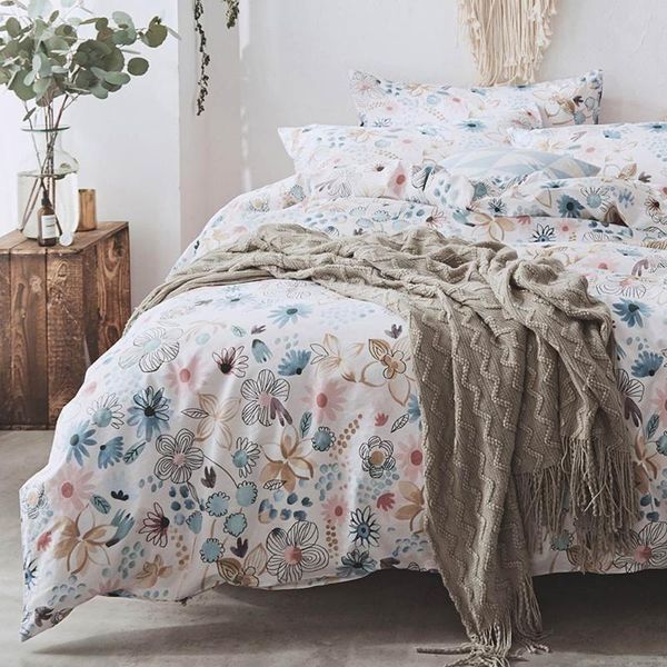 

bedding sets svetanya pastoral cotton set single double size colorful printing bed linen