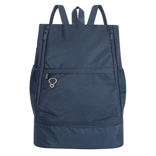 

backpack soft casual sports adjustable strap zipper yoga dry wet separation water bag solid fashion large capacity fitness