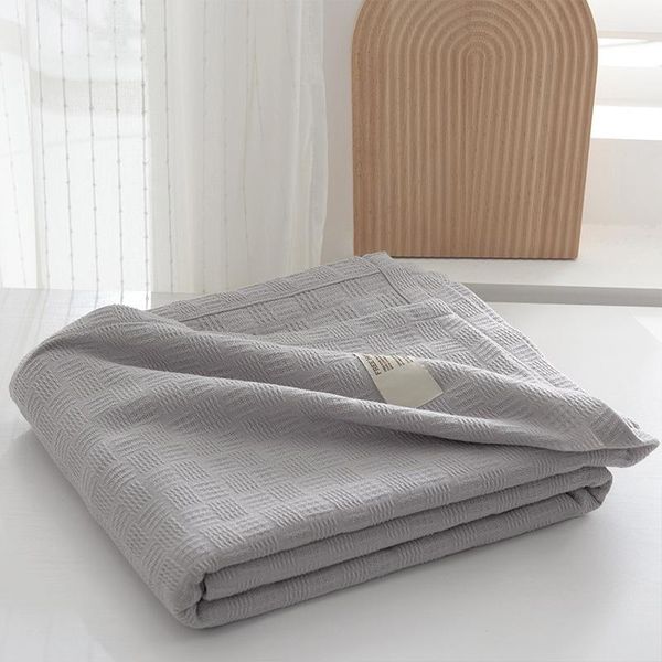 

blankets summer thin towel for kids adults yellow grey cotton thread beds king bedspread soft sofa tv throw blanket