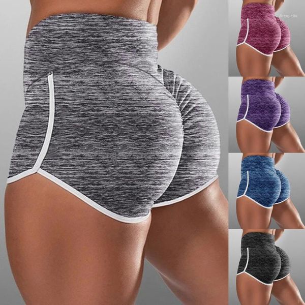 

yoga outfits women summer shorts girl high waist seamless hip raise tights gym leggings push uo running fitness sports short 2021 #g31, White;red