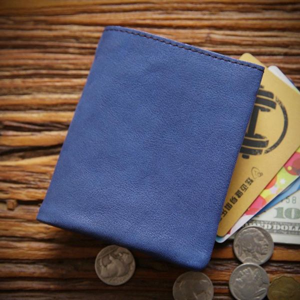 

retro style whole genuine leather two folds short wallet luxury soft nature cowhide male and female small purse cardholder wallets, Red;black