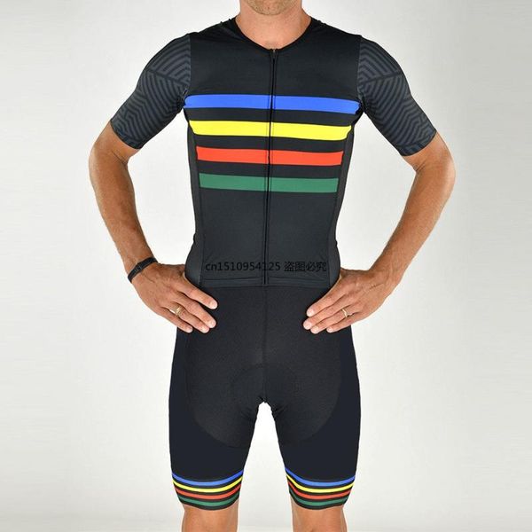 

racing sets pro team lycra aero skin suit custom logo cycling skinsuit running ropa ciclismo bicicleta body wear triatlon triathlon swimwear, Black;blue