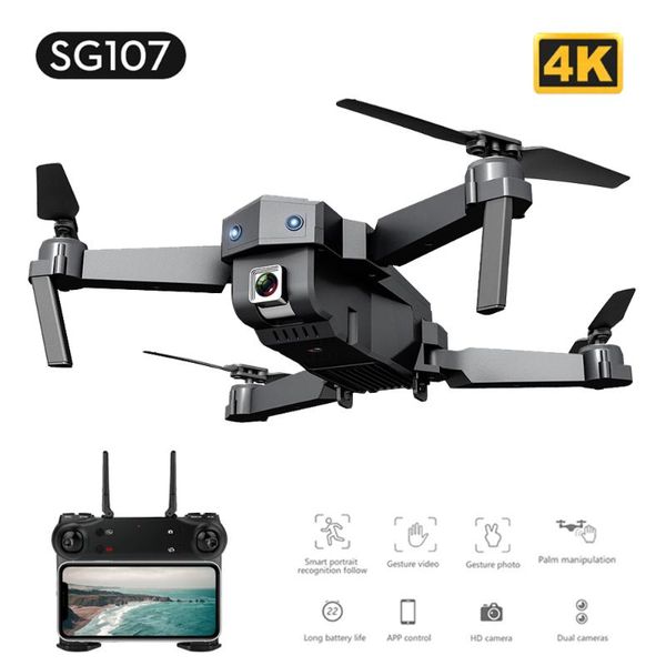 

folding drone 4k wifi hd aerial pography optical flow remote control four-axis cross mini helicopter toys drones