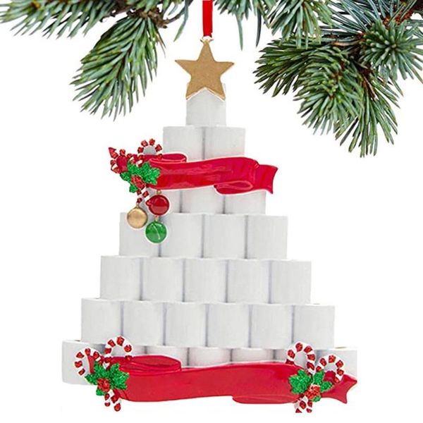 

decorative objects & figurines miniatures diy personalized family paper ornament 2021 decorating christmas tree home decora ceramic car