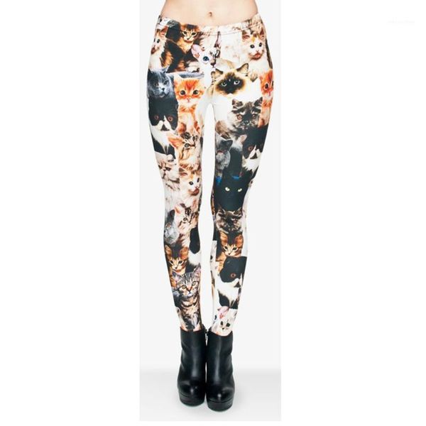 

yoga outfit creative personalized printing women pants fashion high elastic bottoming stretchy breathable casual fitness sports