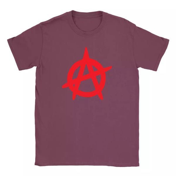 

anarchy mens t-shirt anarchist gift present, White;black