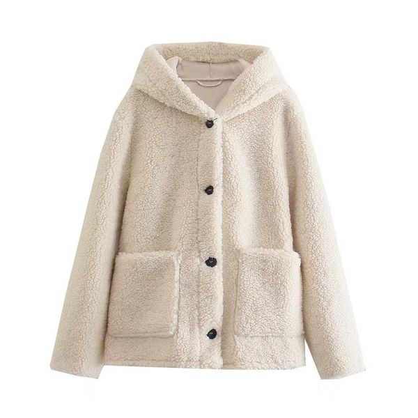 

aw2021 new fce hooded et warm women's top, Black;brown