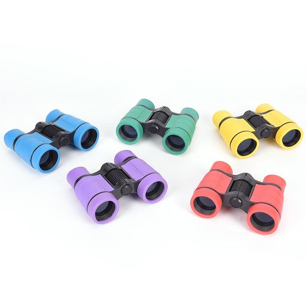 

telescopes outdoor rubber plastic children binoculars pocket size telescope maginification for kids games boys toys gift