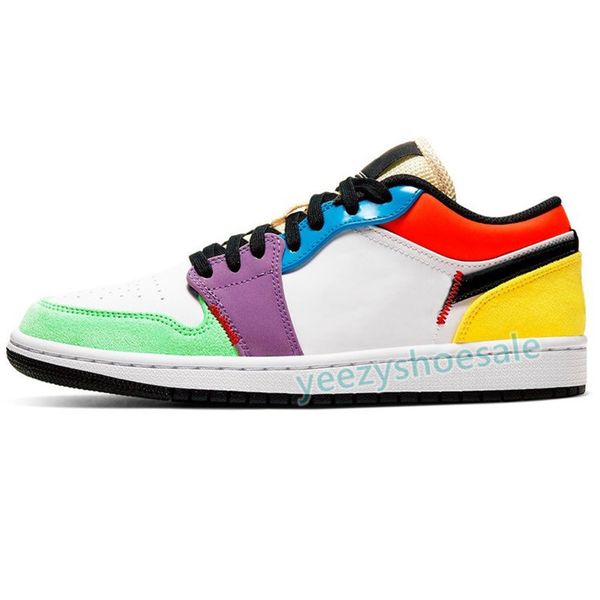 

2021 1 1s low basketball shoes men women sneakers unc shattered backboard sail royal toe pine green chicago travis scotts trainers1vi8