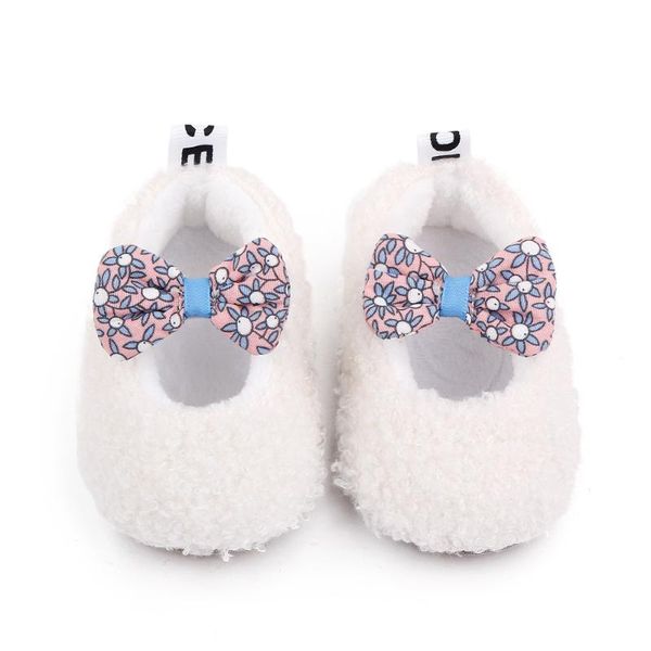 

autumn winter for 0-1 year old baby first walkers soft sole fleece infants booties indoor crib shoes solid color