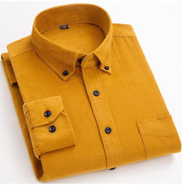 

100% cotton corduroy shirt men plain long sleeve soft regular fit brand korean style smart casual male clothing plus size 5xl6xl men's, White;black