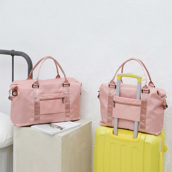 

duffel bags foldable travel nylon large capacity bag luggage for women waterproof handbags men organizer ship