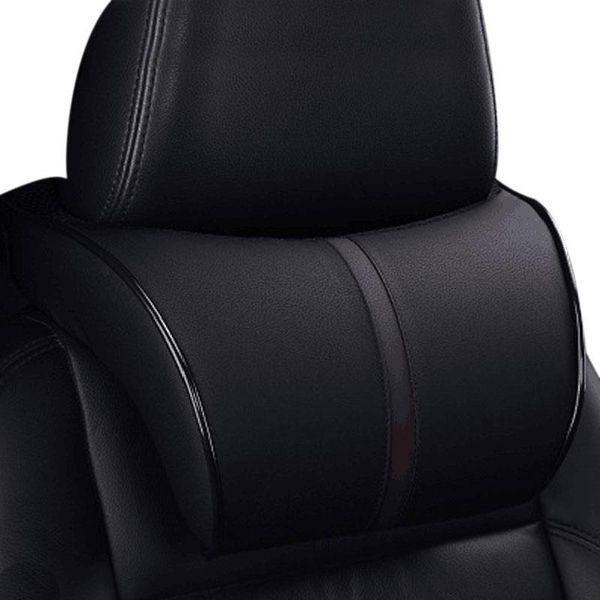 

seat cushions pu leather car headrest auto neck protection rest pillows cushion pad