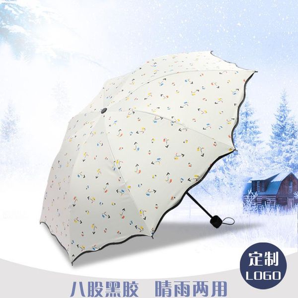 

umbrellas four-colored sun umbrella to protect against uv folding rain for men and women